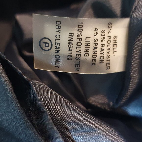 Calvin Klein Dress Sze XL Ruffle Grey Pencil Corporate Career Work Wear Cocktail - Picture 6 of 8